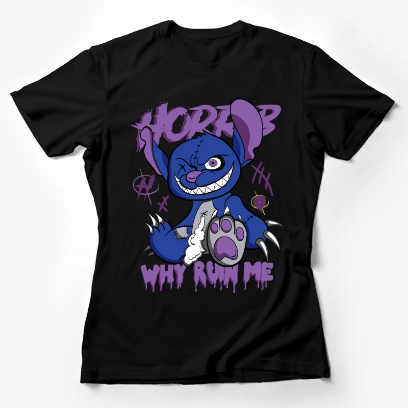 Gruseliges Monsterdesign Damen T-Shirt