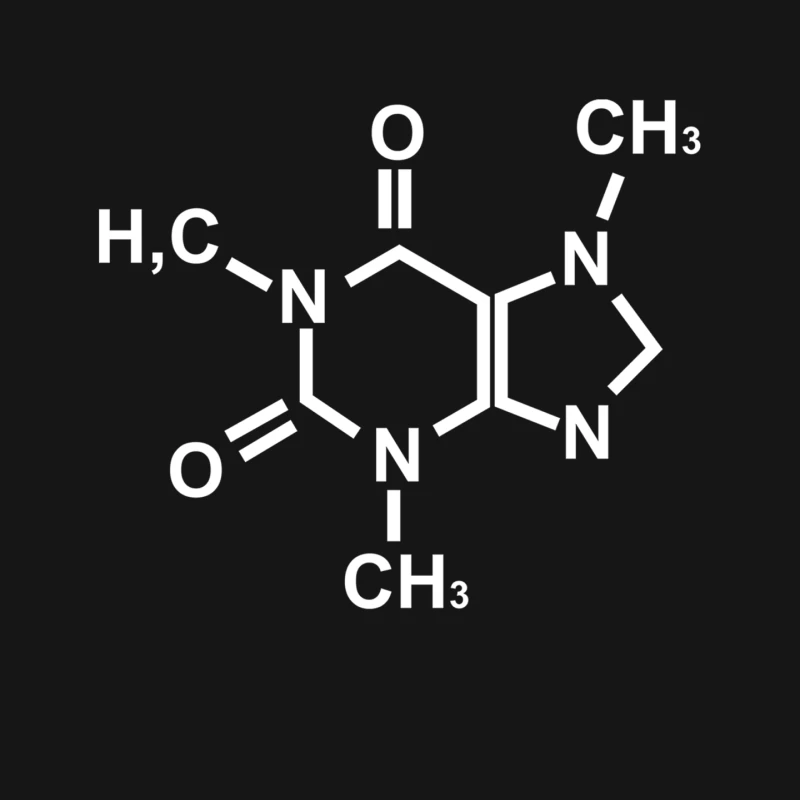 Caffeine Molecule Gamer Nerd Geek Science Funny Mouse Pad