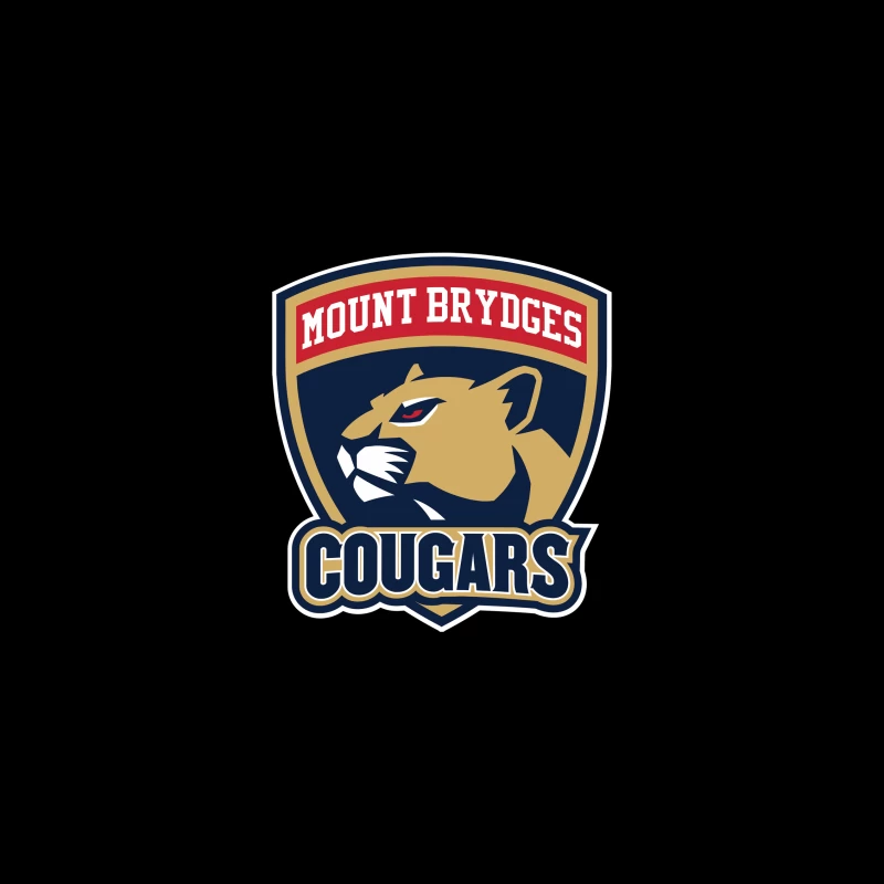 Mount Brydges Cougars Team Sports Logo iPhone Case