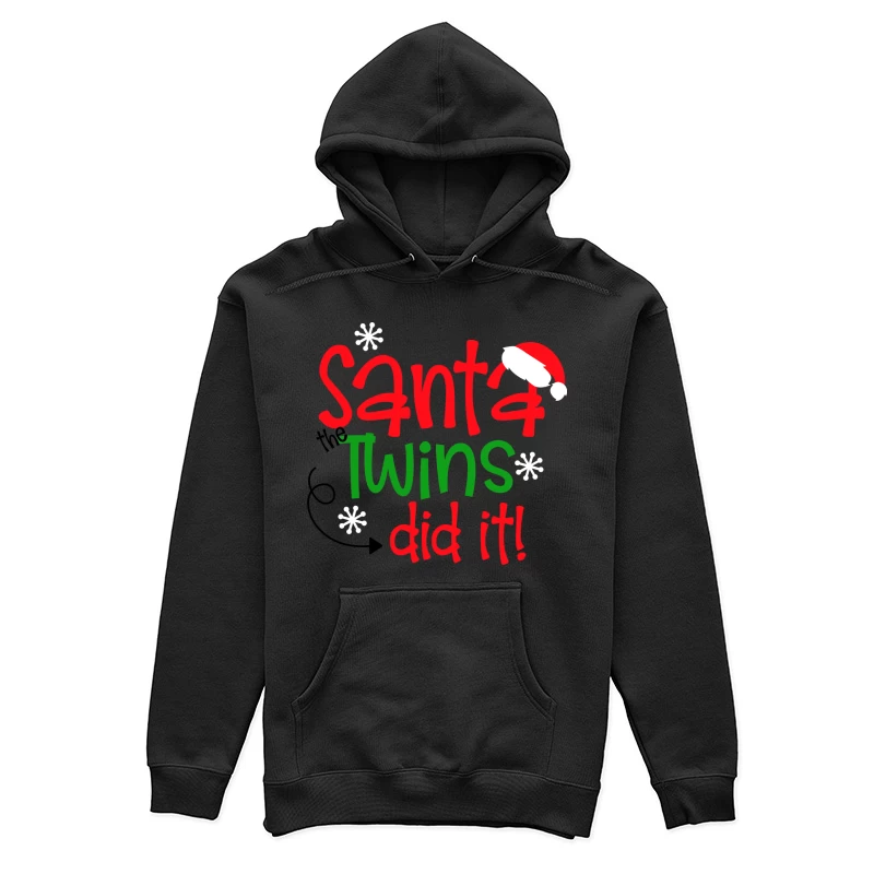 Blague de Noël avec Santa et les Jumeaux Femme Sweat à capuche