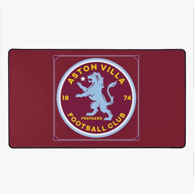 Aston Villa Football Club Historic Crest with Rampant Lion Desk Mat