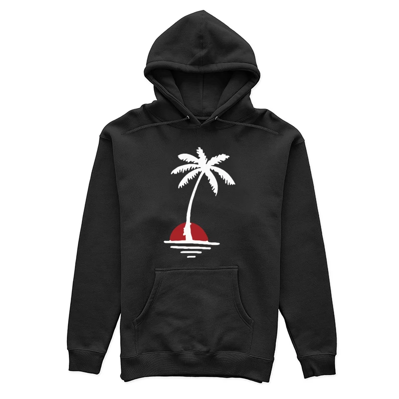Palme bei Sonnenuntergang Damen Pullover Hoodie