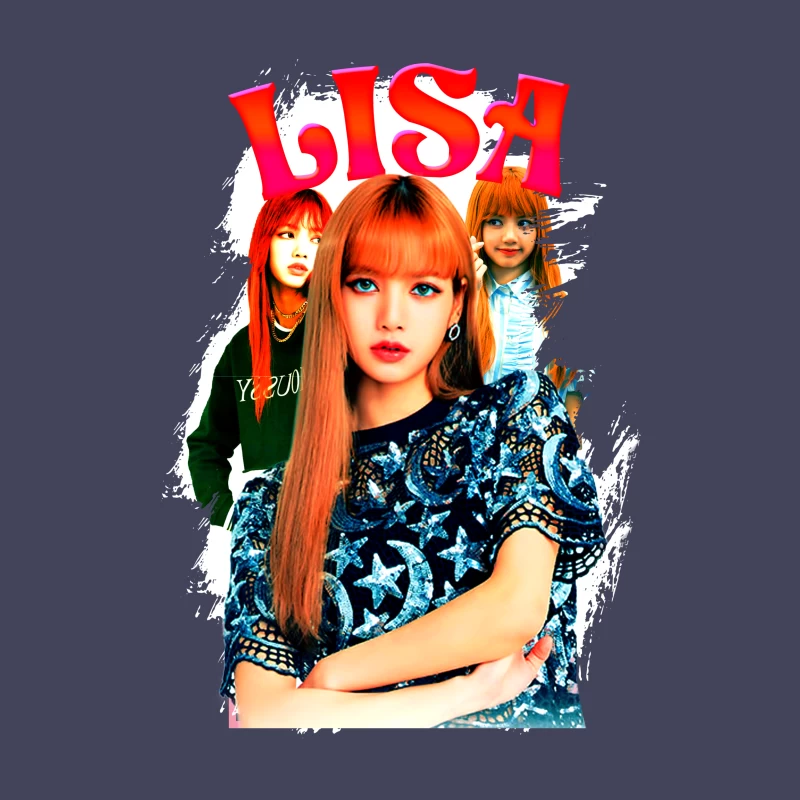LISA: A K-Pop Icon in Fashion and Music Throw Pillow