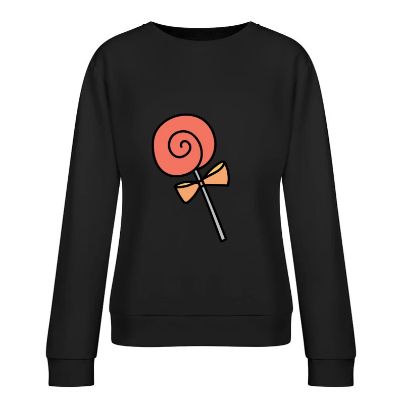 Lollipop colorée avec nœud Femme Sweat-shirt à enfiler