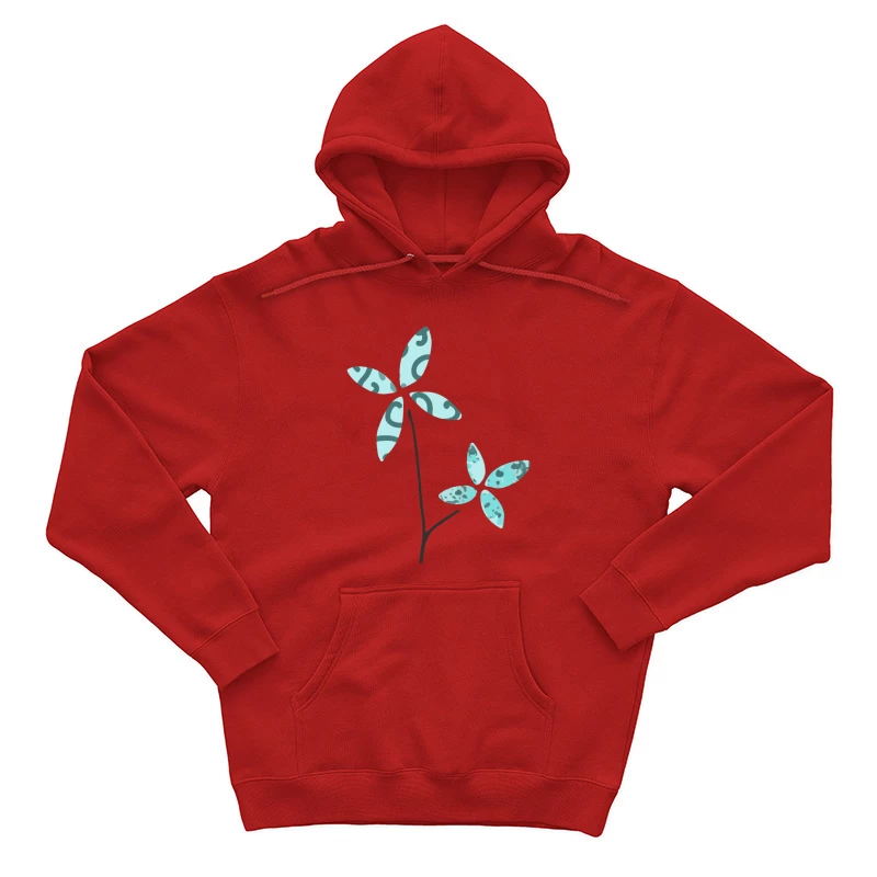 Illustration florale abstraite Homme Sweat à capuche