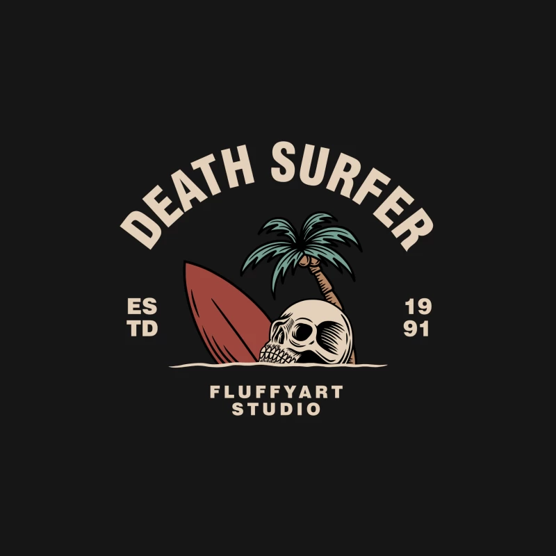 Death Surfer Studio Logo Male Long Sleeve T-Shirt