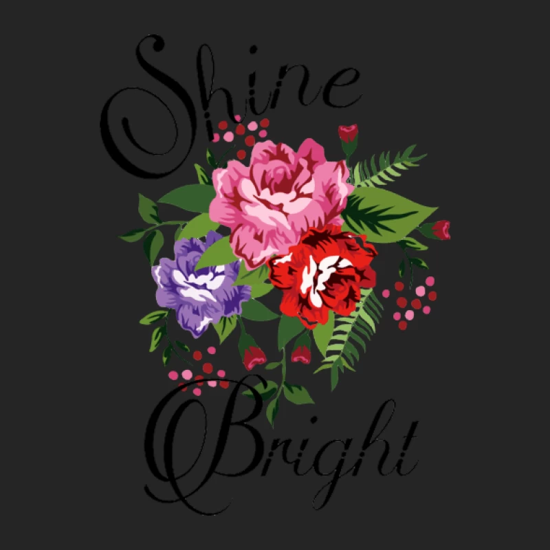Blumenstrauß mit inspirierendem Schriftzug Herren Pullover Sweatshirt