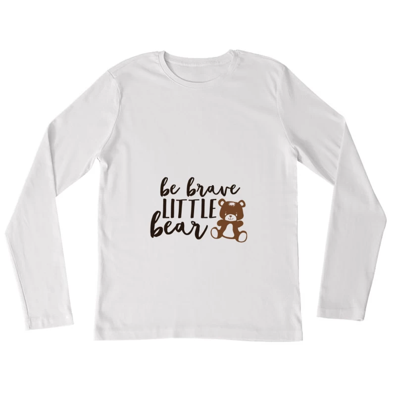 Motivation pour Enfant avec Ours Femme Manches Longues T-Shirt