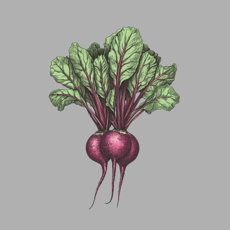 Botanical Illustration of Fresh Organic Beetroots Male Tank Top