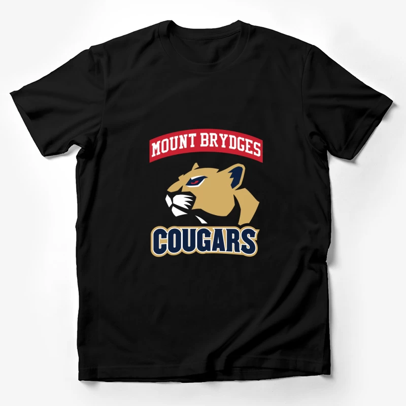 Mount Brydges Cougars Team Logo Male T-Shirt