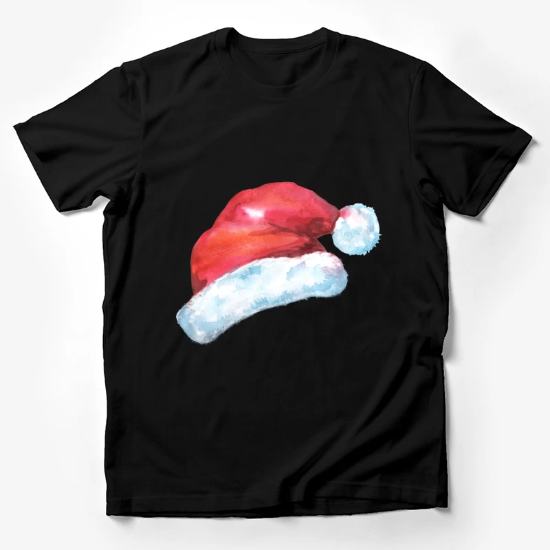 Chapeau de Noël en aquarelle Homme T-Shirt