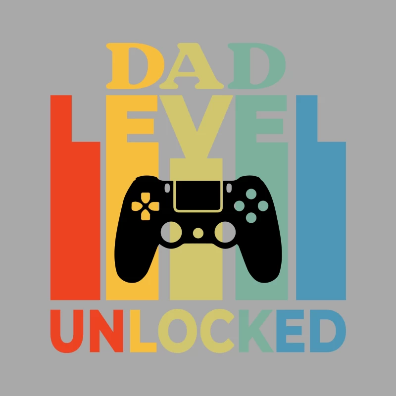Dad Level Unlocked Male Pullover Hoodie