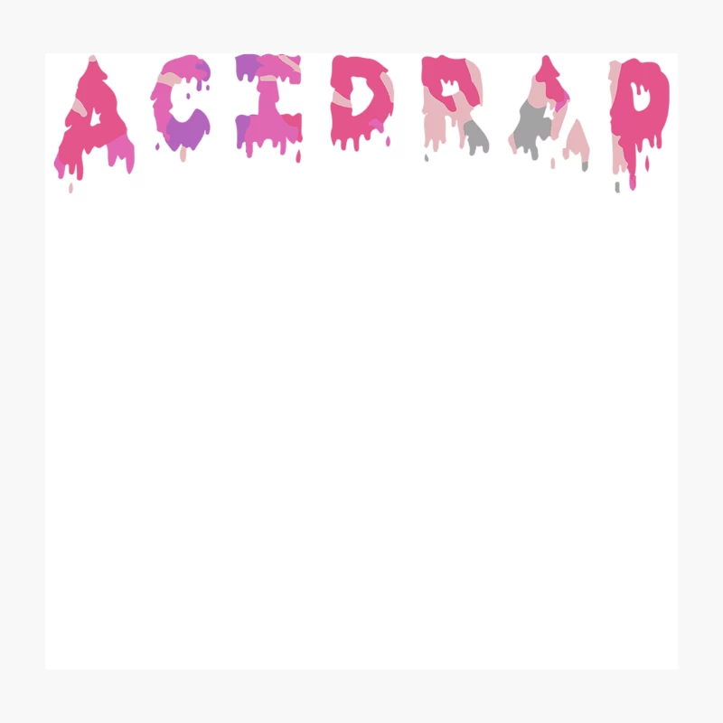 Melting Pink Text Typography Throw Pillow