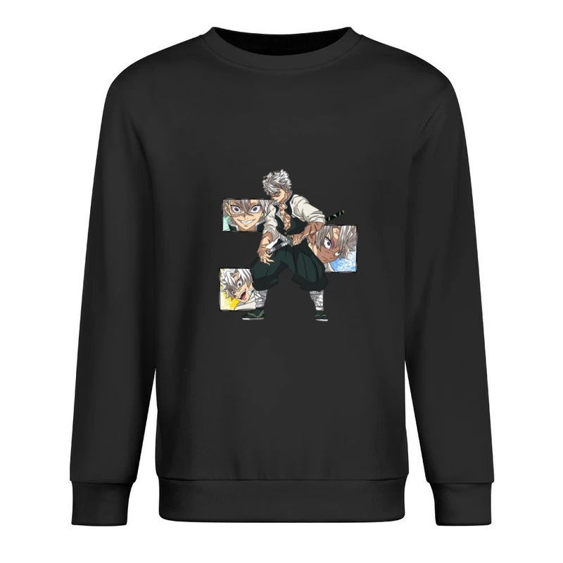 Personnage de Manga avec Épée Homme Sweat-shirt à enfiler