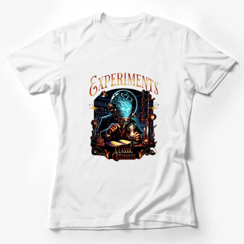 Steampunk Mad Scientist's Laboratory: Classic Experiments Female T-Shirt