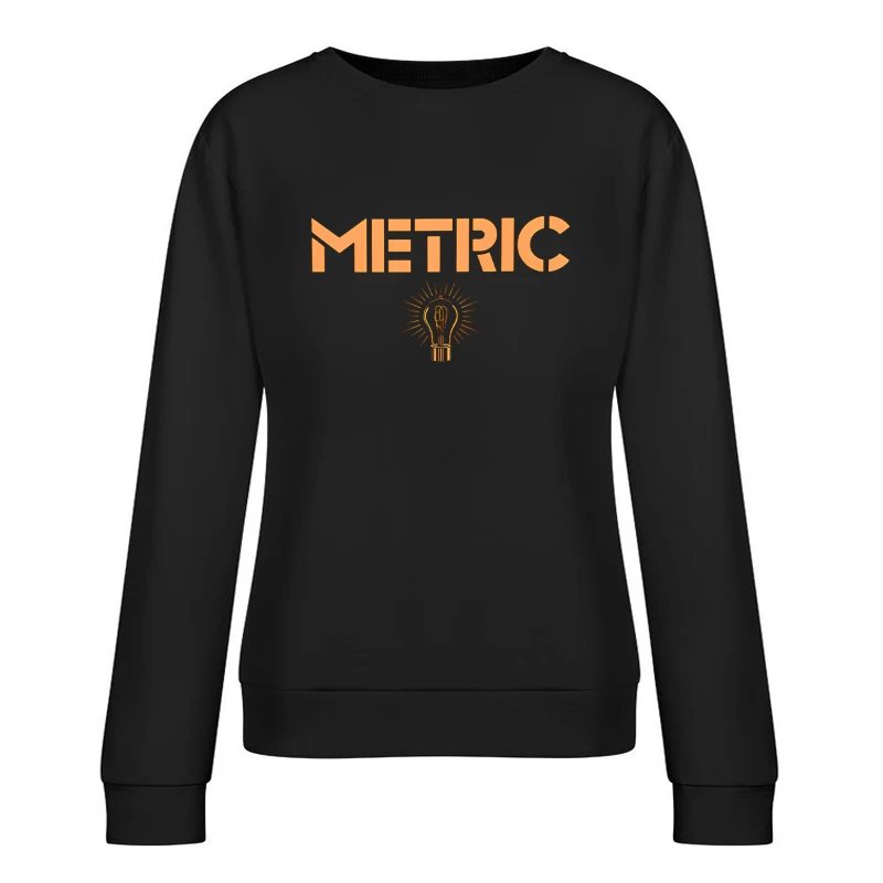 Metric Fantasies Lightbulb Female Pullover Sweatshirt