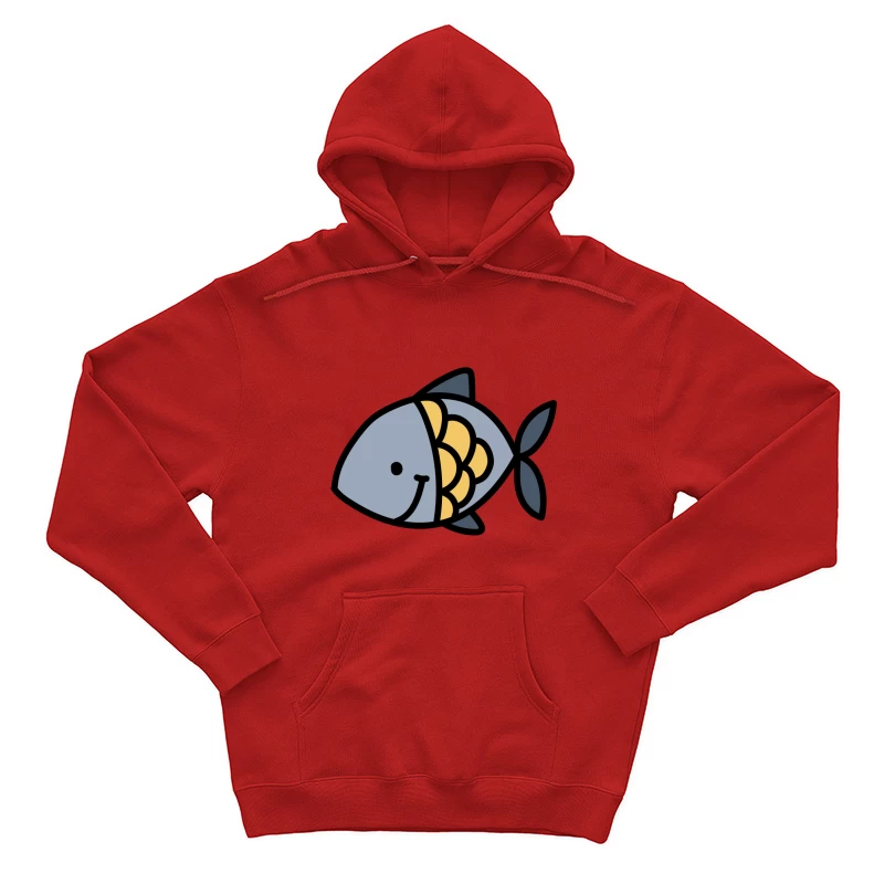 Illustration de poisson souriant Homme Sweat à capuche