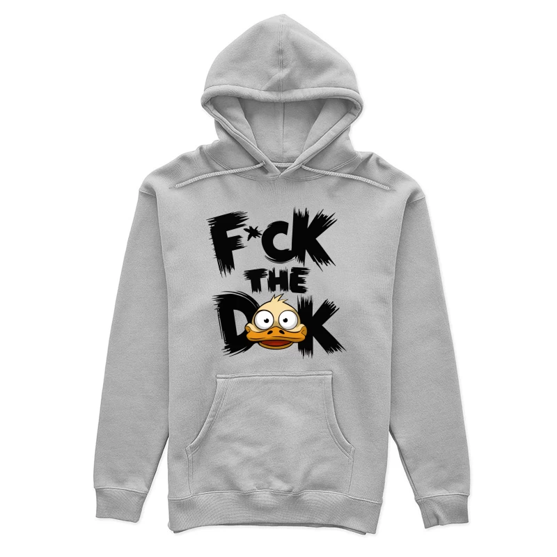 Angry Cartoon Duck Female Pullover Hoodie