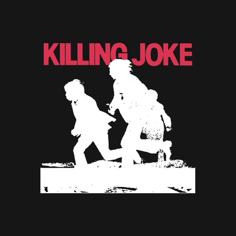 Killing Joke Post-Punk Album Cover with White Silhouettes Female T-Shirt