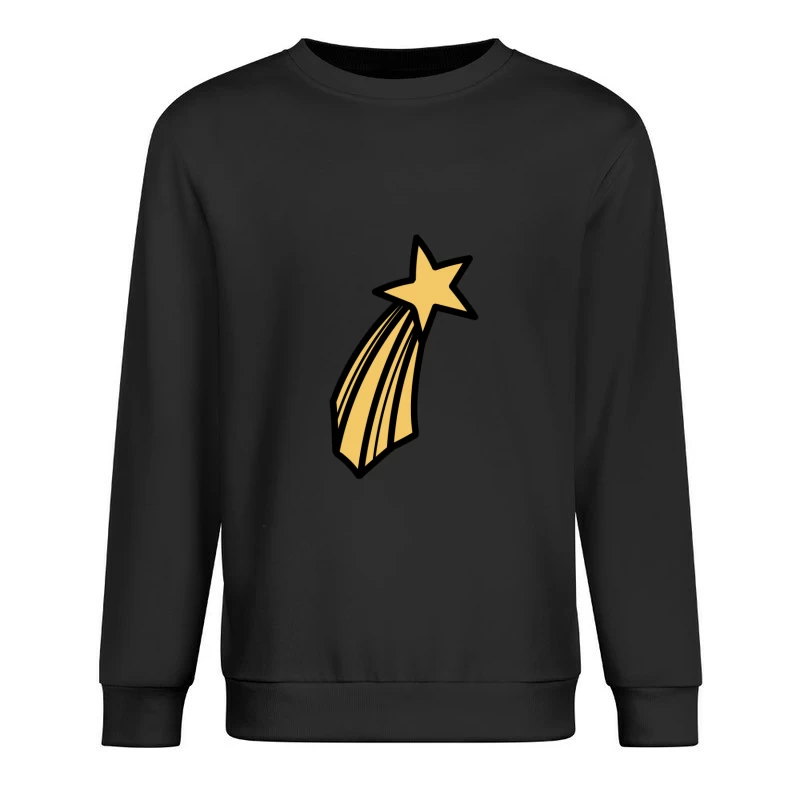 Étoile Filante Dorée Homme Sweat-shirt à enfiler
