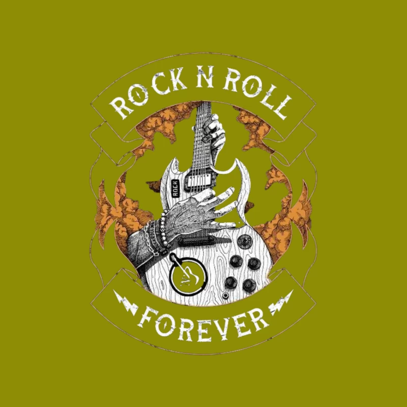 Rock N Roll Forever Graphic Design Mouse Pad