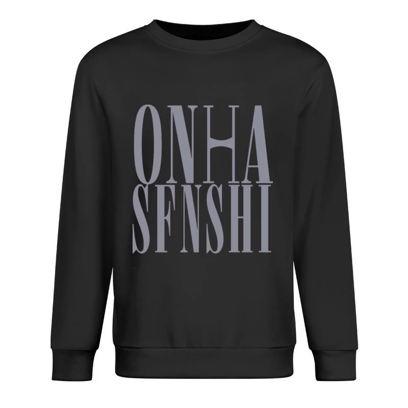 Verwirrendes Buchstaben-Design Herren Pullover Sweatshirt