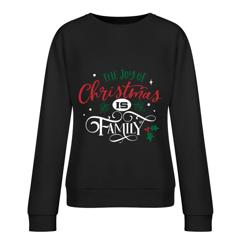 La joie de Noël est la famille Femme Sweat-shirt à enfiler