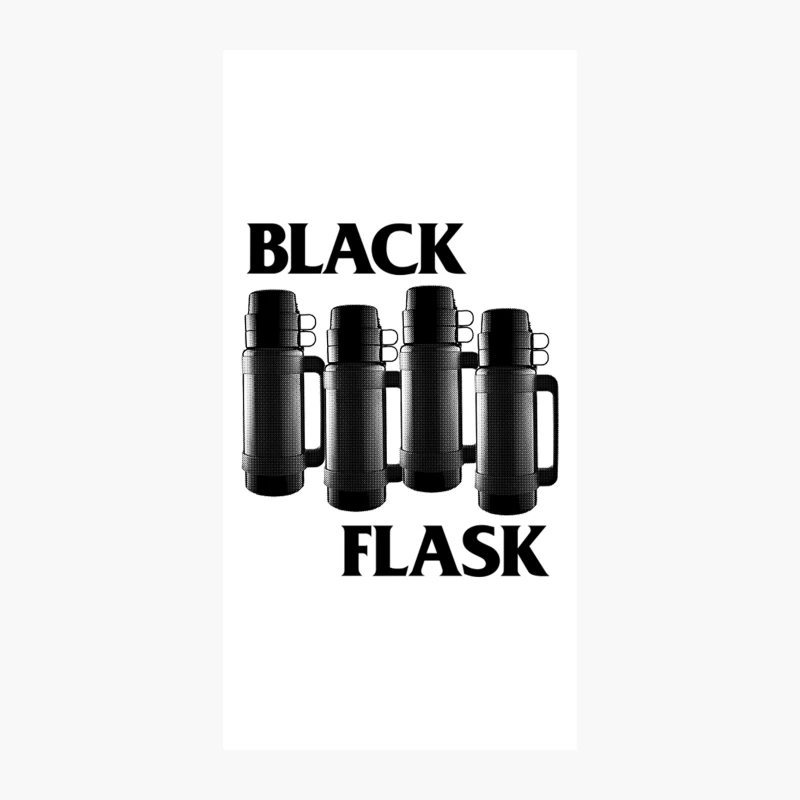 Black Flask - Black Flag Parody Design Tribute iPhone Case
