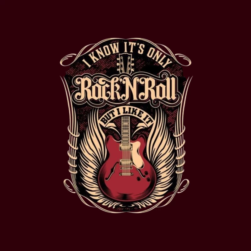 Rock and Roll Art Tapestry