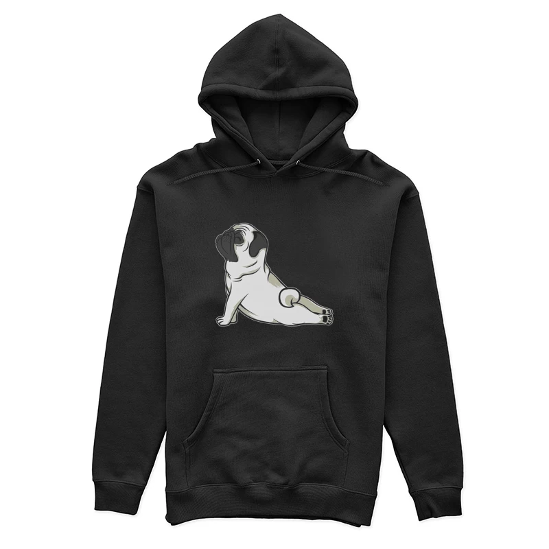 Chien mignon en posture de yoga Femme Sweat à capuche