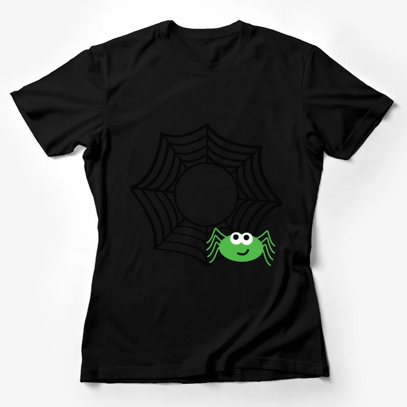 Araignée verte dans sa toile Femme T-Shirt
