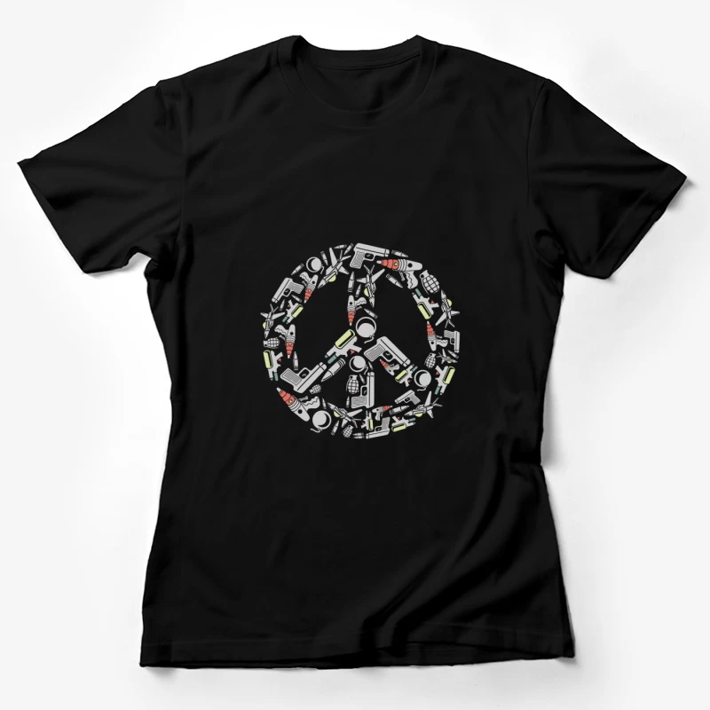 Symbole de paix en armes Femme T-Shirt