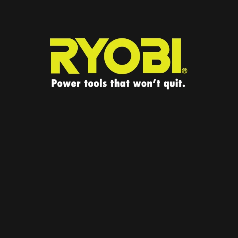 Ryobi Power Tools Corporate Logo with Slogan Male T-Shirt