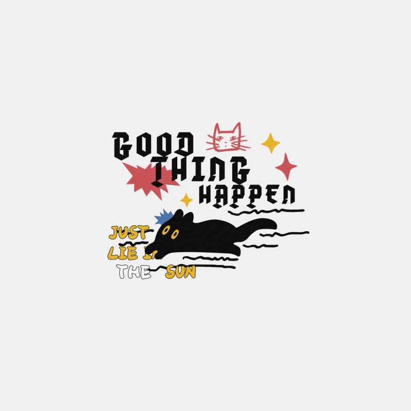 Gute Dinge geschehen, Sonnenkatzendesign Herren Tanktops