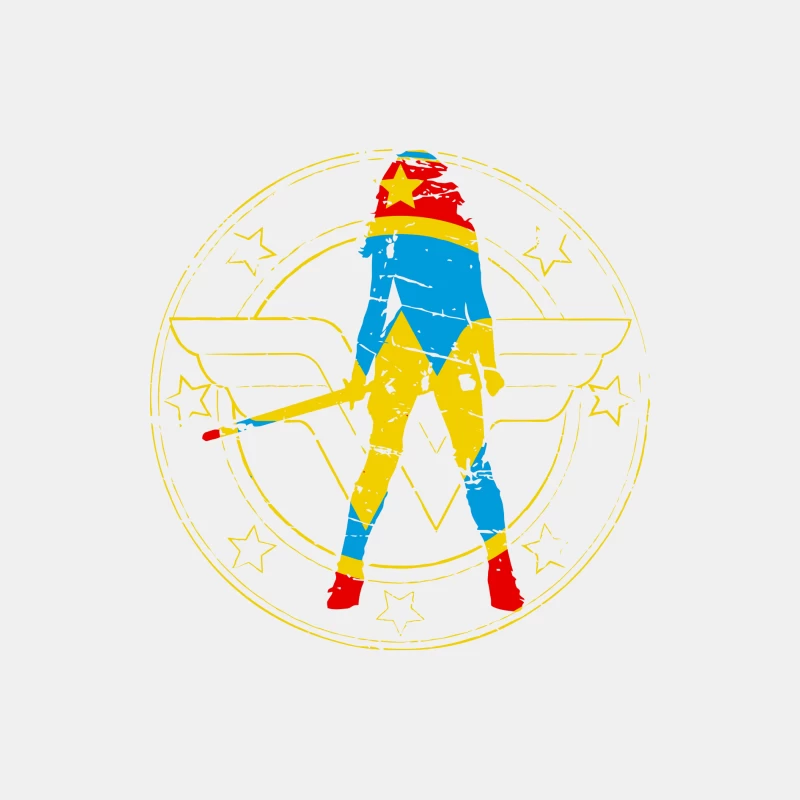 Wonder Woman Graphic Illustration Male Tank Top