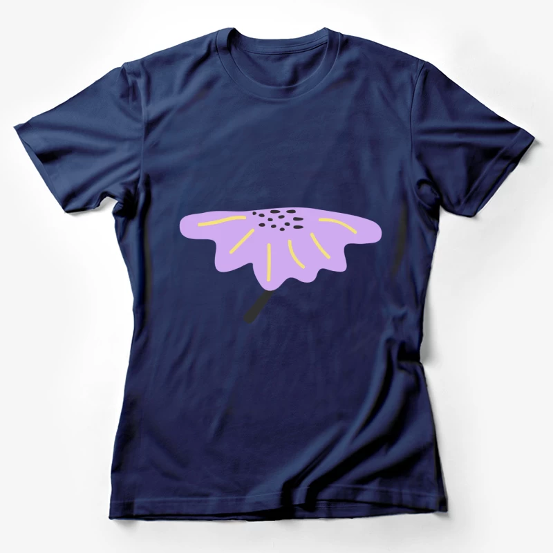 Fleur stylisée violette Femme T-Shirt