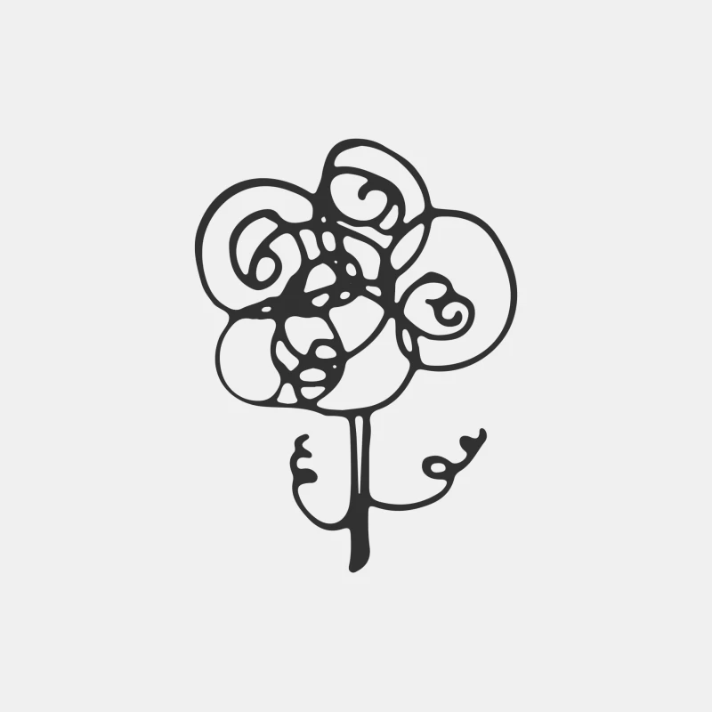 Fleur abstraite tourbillonnante Homme Débardeur