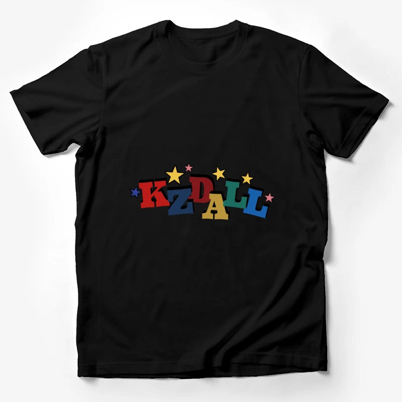 Bunter KZDAL-Text mit Sternen Herren T-Shirt