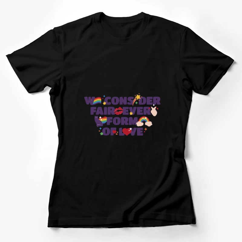 Amour et acceptation Femme T-Shirt