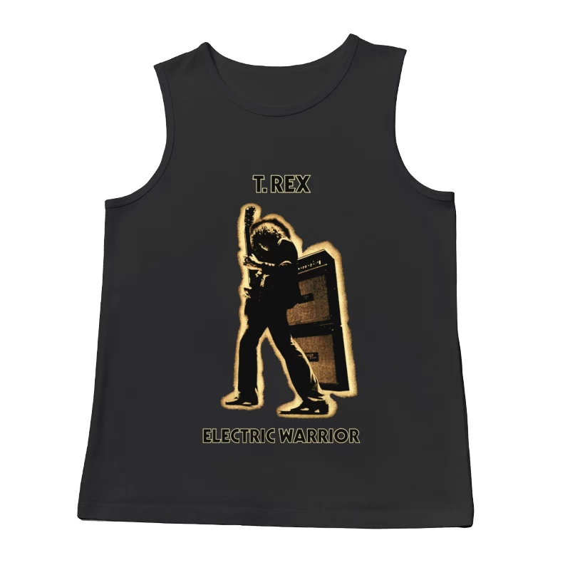 T.Rex 'Electric Warrior' Classic Rock Album Cover Silhouette Male Tank Top