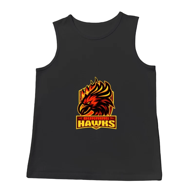 Logo de Burning Hawks en Feu Homme Débardeur