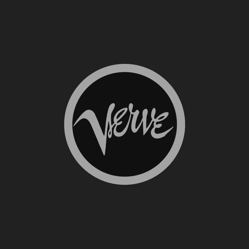 Circular Verve Logo: Minimalist Black and White Typography Design Bucket Hat