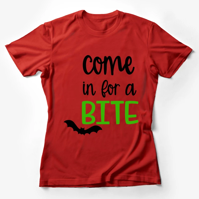 Invitation d'Halloween avec chauve-souris Femme T-Shirt