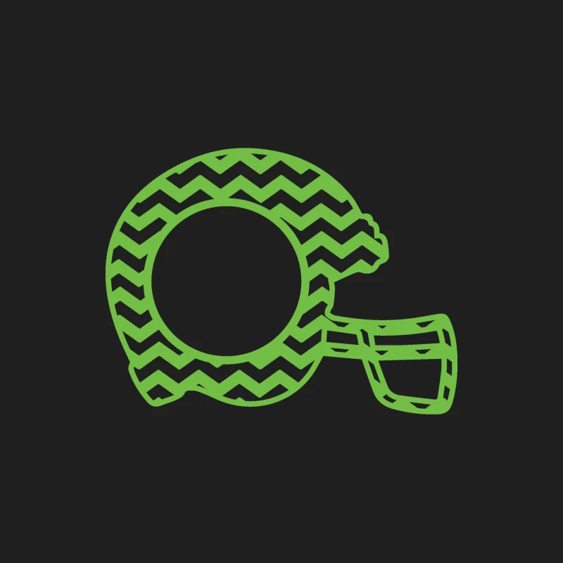 Casque de football vert en zigzag Homme Débardeur