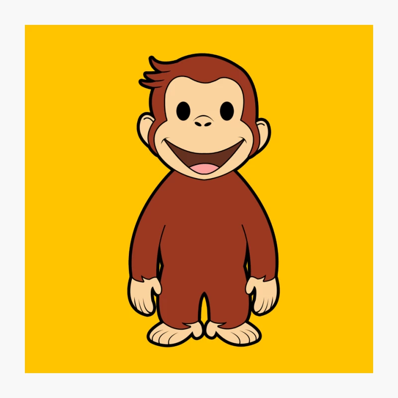 Curious George: Beloved Cartoon Monkey Character Pin