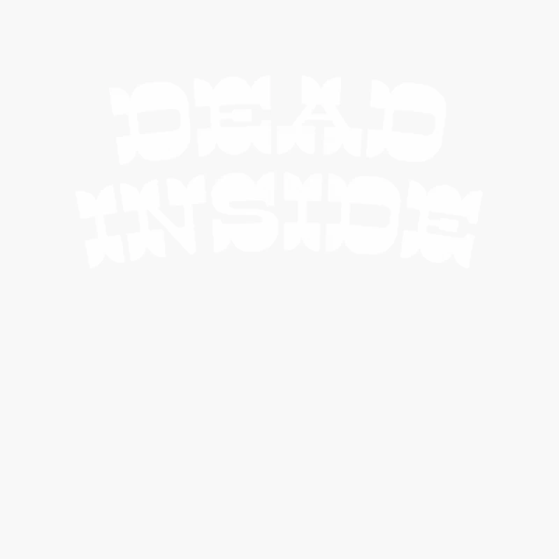 Dead Inside  Retro Typography Design Cotton Tote Bag
