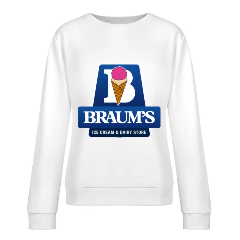 Braum's Retro Female Pullover Sweatshirt