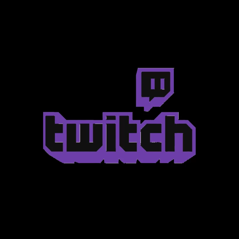 Twitch Gaming Platform Purple Logo Tapestry