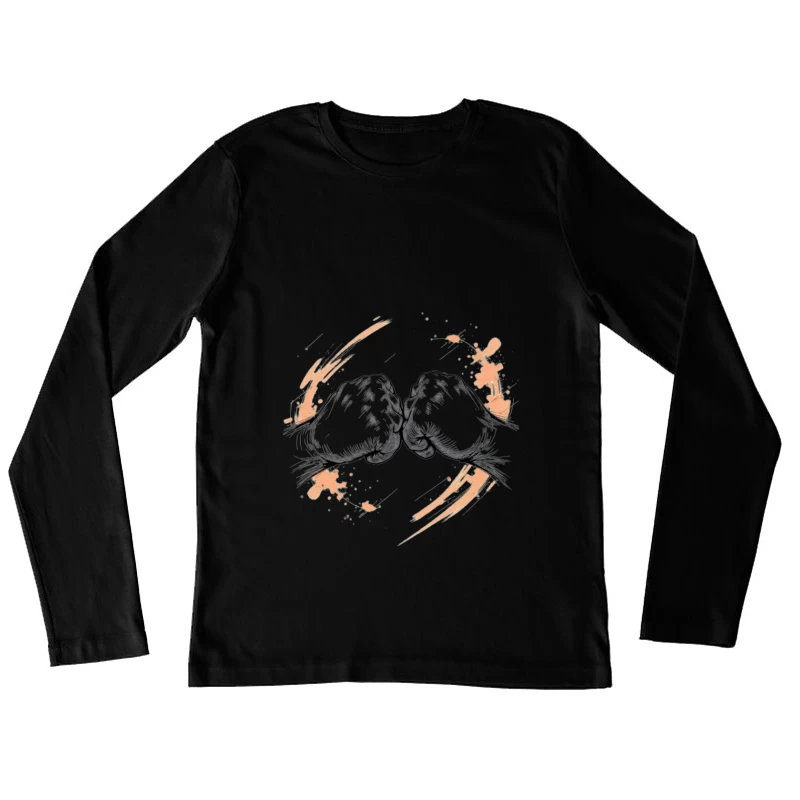 Fist Bump: A Symbolic Gesture of Unity and Solidarity Female Long Sleeve T-Shirt