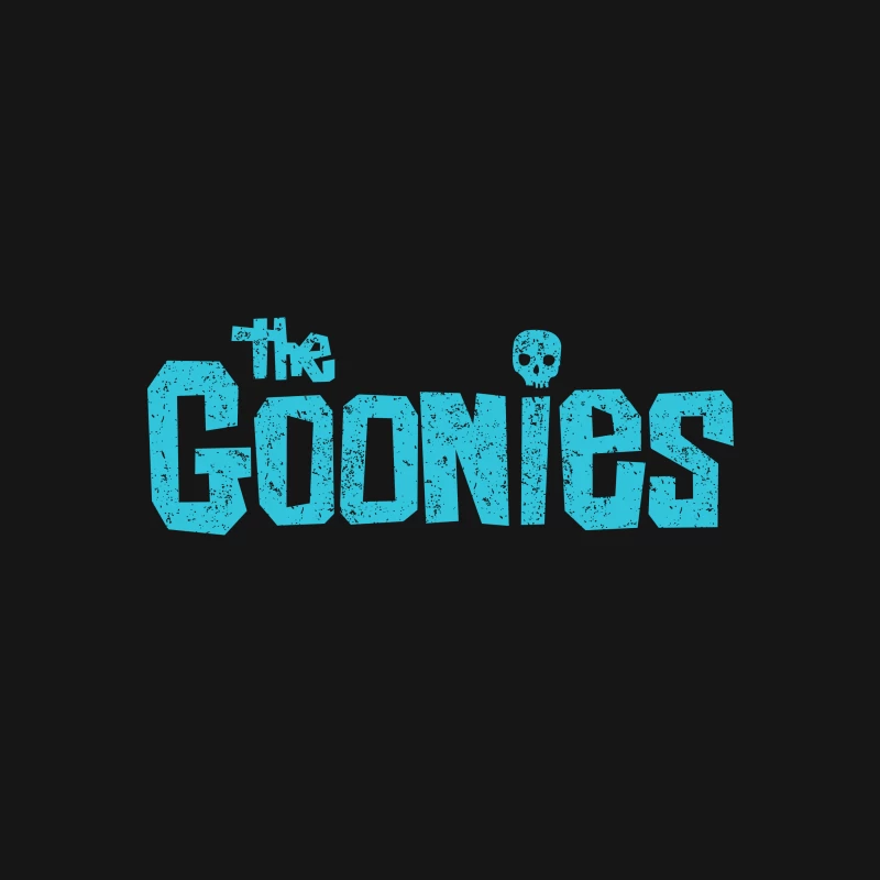 The Goonies: Iconic Blue 1980s Adventure Film Logo Desk Mat